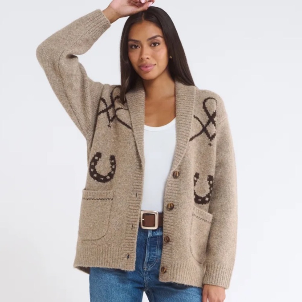 Rumored Wild Horses Cardigan Size Medium - Picture 2 of 6